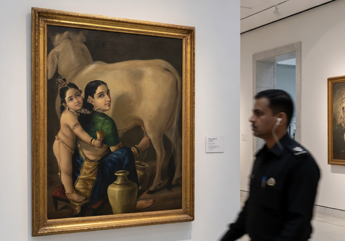 Raja Ravi Varma — Yashoda and Krishna